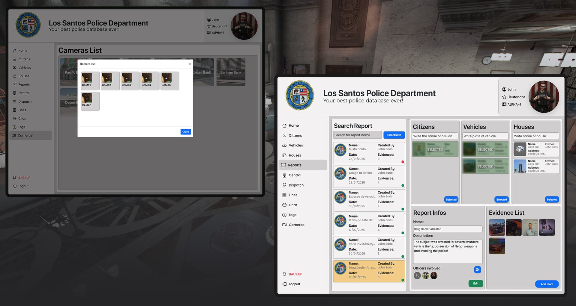[PAID] [QBCore, ESX & QBox] JPR MDT System - FiveM Search
