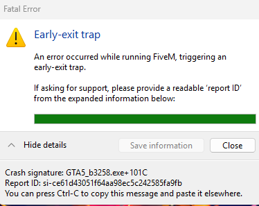 Constant Crashing on a server - FiveM Client Support - Cfx.re Community