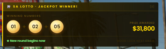 [ESX/QB/QBOX/CUSTOM] Lottery System | Tickets, Jackpot & Admin Tools 9