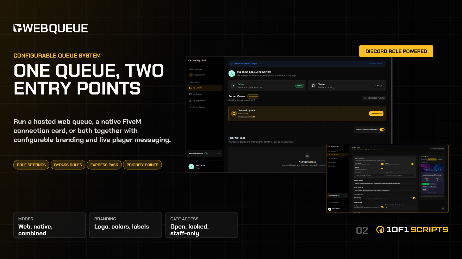 Website Queue with Apps & Tickets - FiveM Releases - Cfx Forum