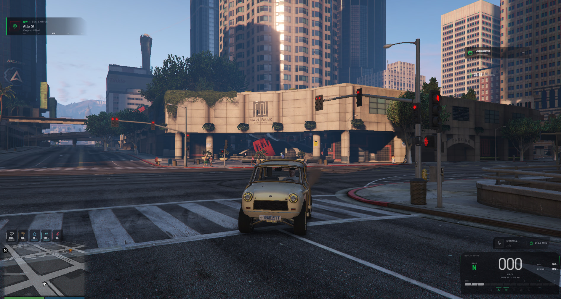 BLV HUD FiveM vehicle HUD preview