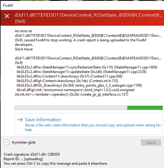 I get a crash when I run the game on directx 11 - FiveM Client Support ...