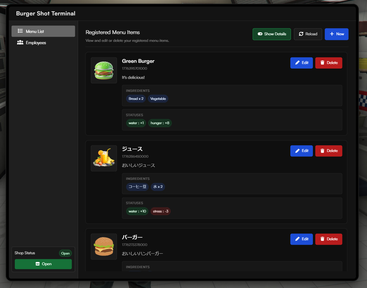 [PAID][QBox/QBCore] CustomFoodCreator - Build Your Own Restaurant Menu ...