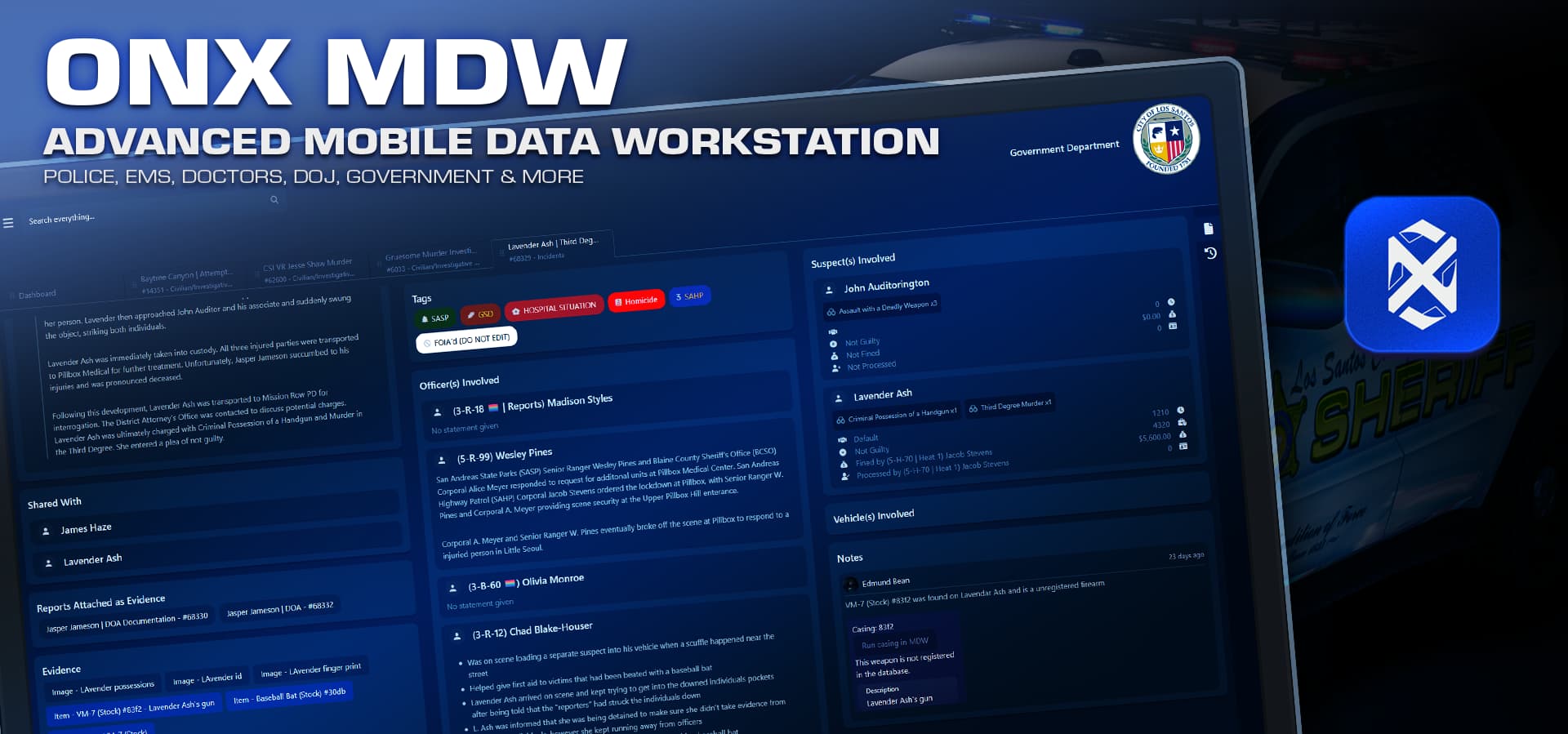 ONX MDW – Advanced MDT Cloud Police & Government Computer Thumbnail