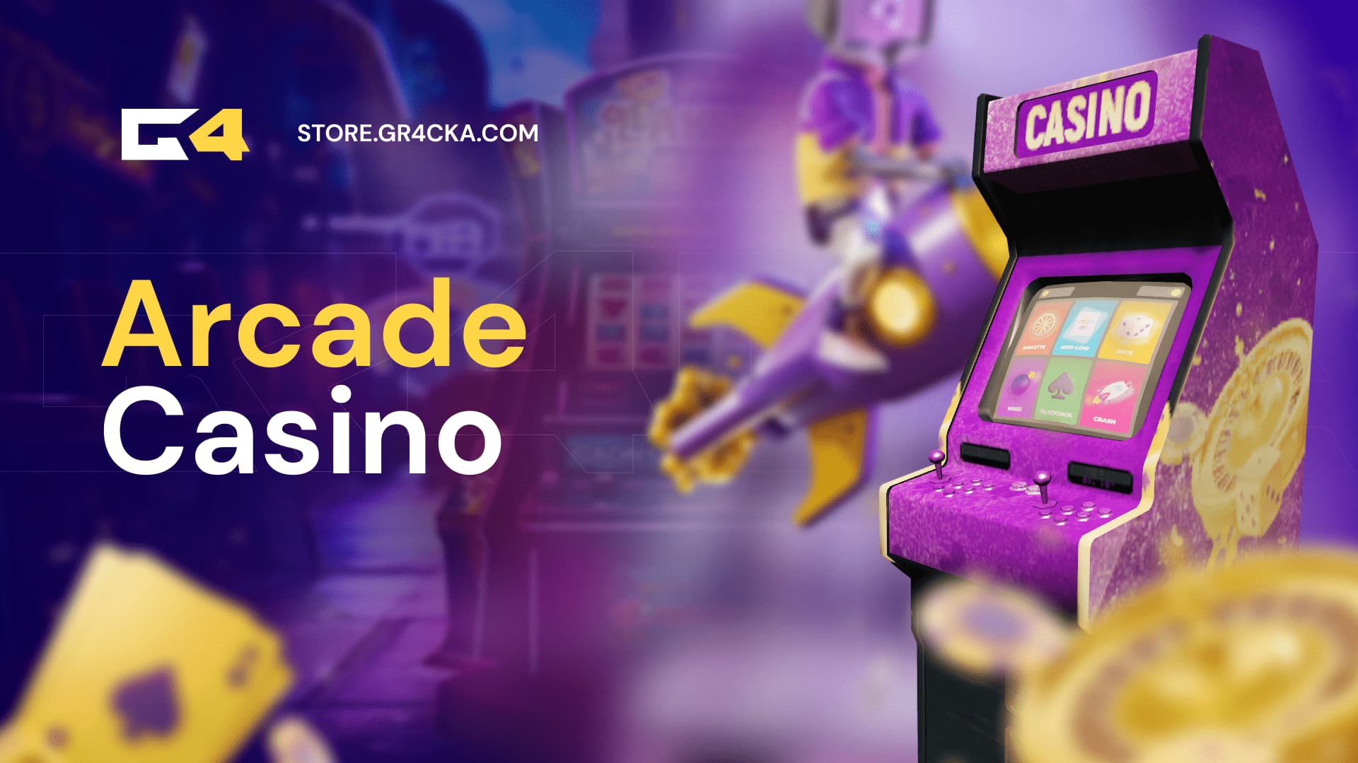 🎰 GR4CKA - Arcade Casino (Interactive Prop) - FiveM