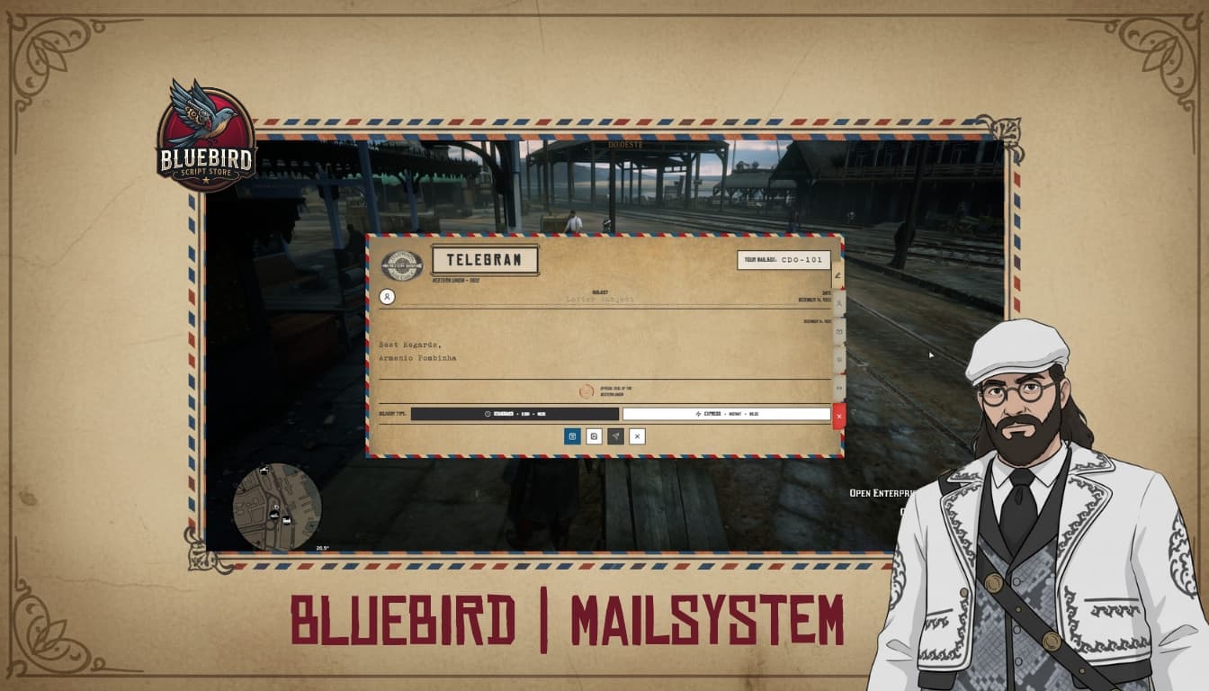 [PAID] VORP Bluebird Mailsystem/Telegram - RedM Releases - Cfx.re Community