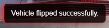 Vehicle Flipped Successfully