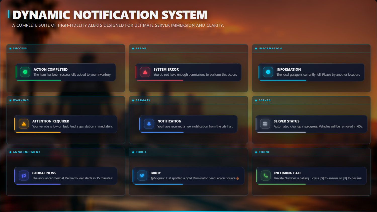 MG UI Core | Modern UI Pack | Notifications, TextUI, Progress Bar ...