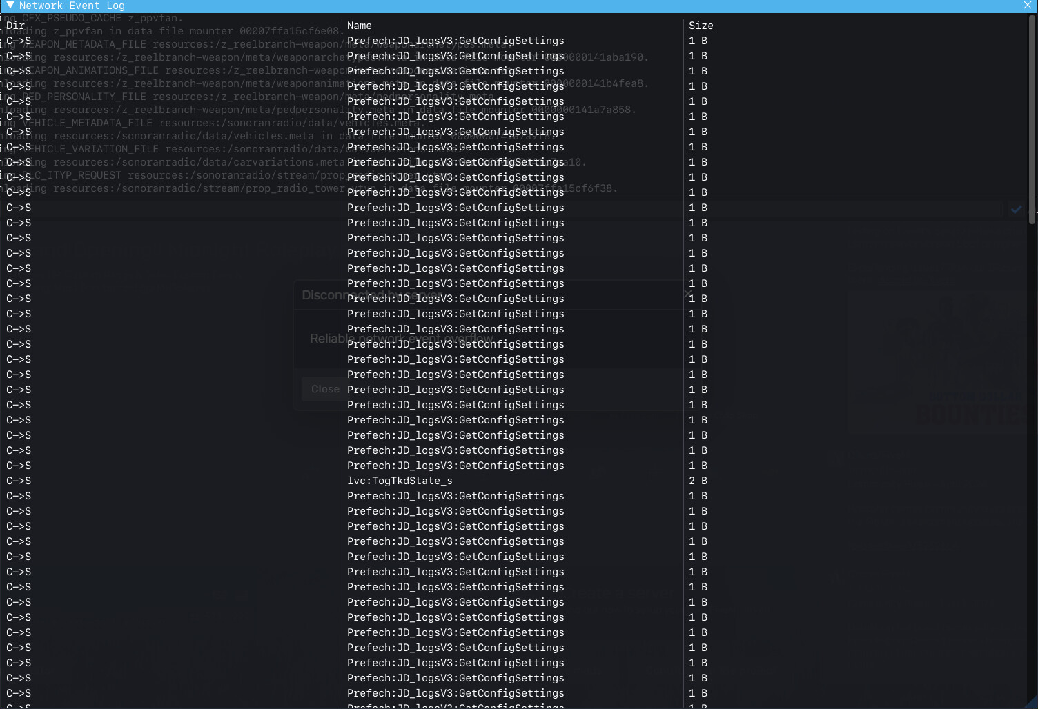 Reliable Network Event Overflow - FiveM Client Support - Cfx