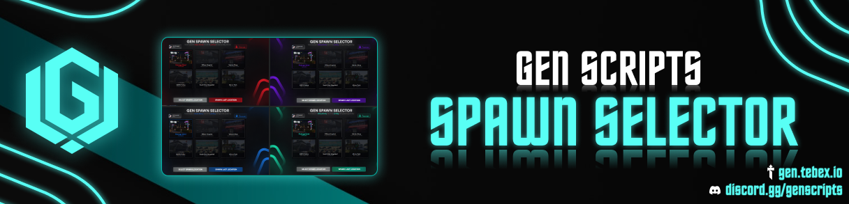 [PAID][QB/ESX] GEN Spawn Selector (4 Color Themed) - FiveM Releases ...