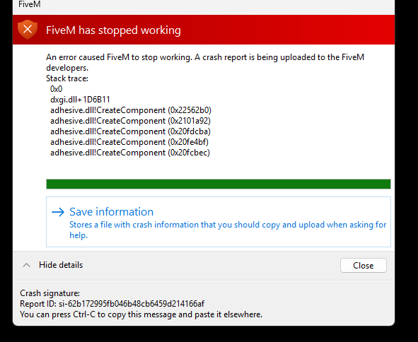 as soon as i open fivem it just crashed - FiveM Client Support - Cfx.re ...