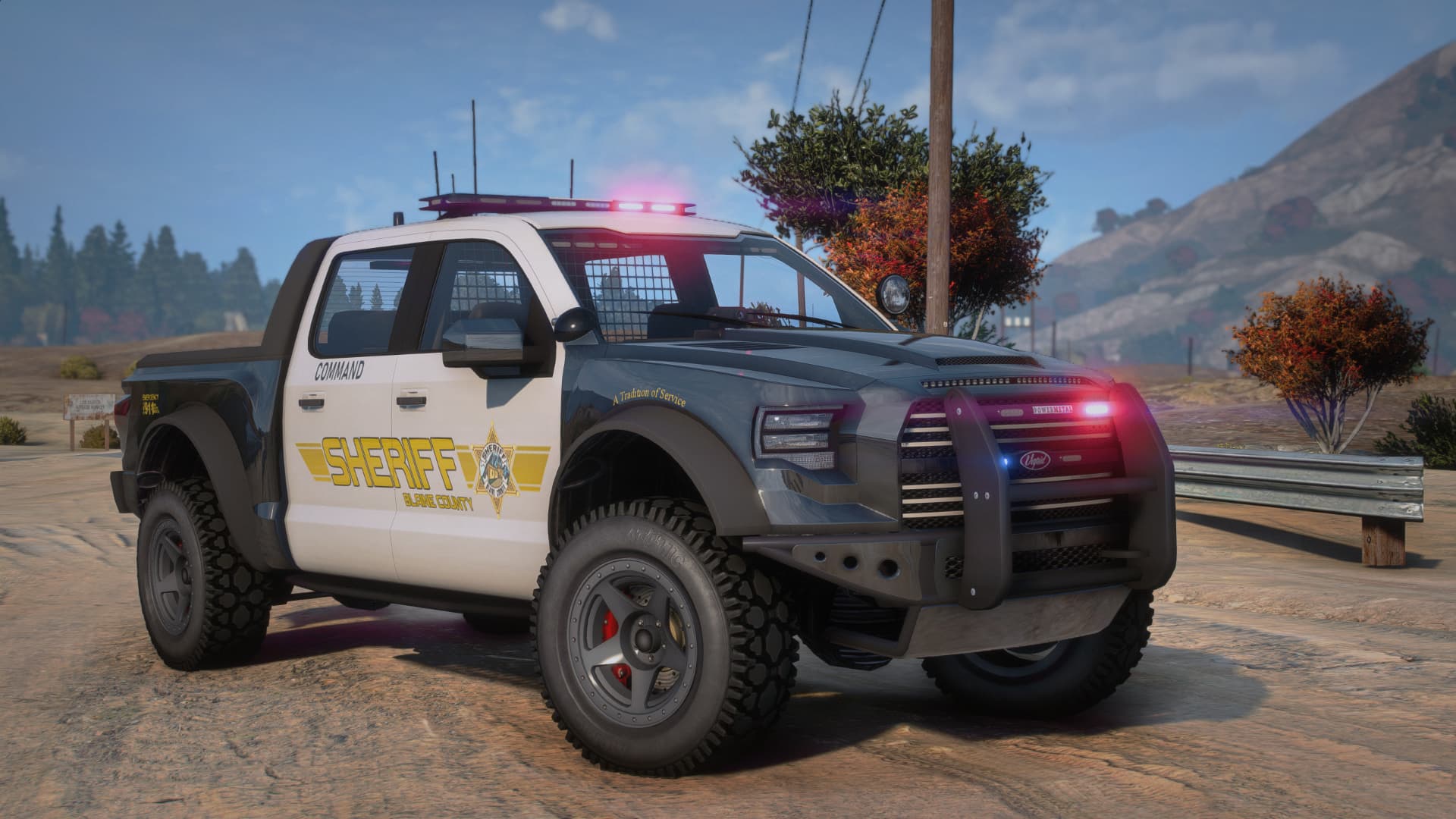 Lore-Friendly New Series Police Caracara 4x4 Cruiser Thumbnail