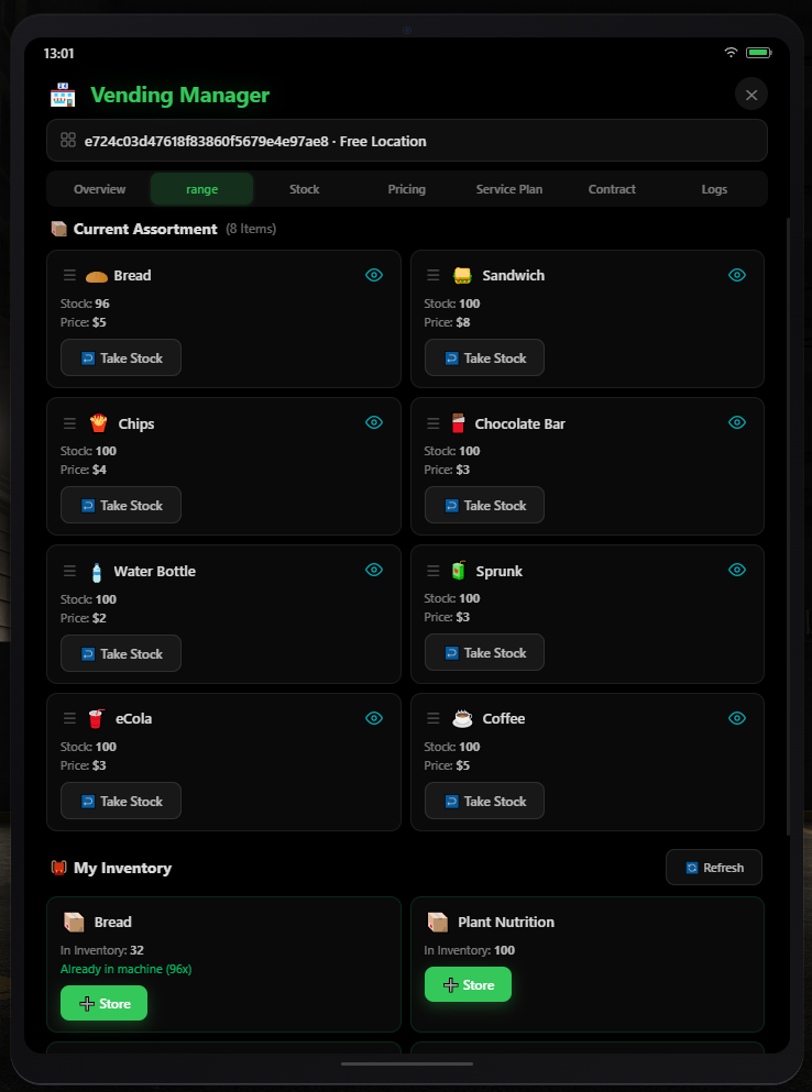 [FREE][ESX][QBCore] Bones Vending System | Vending Business + Permit ...