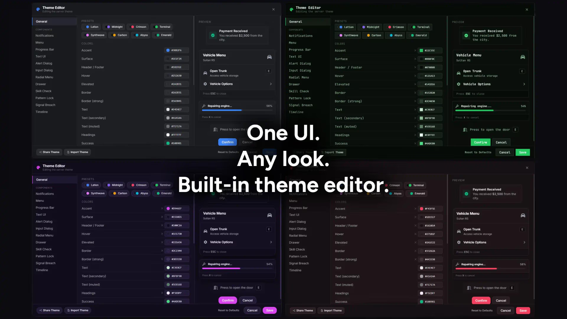 Modern UI | Menus, Skill Check, Progress Bar, Dialogs & More - FiveM ...