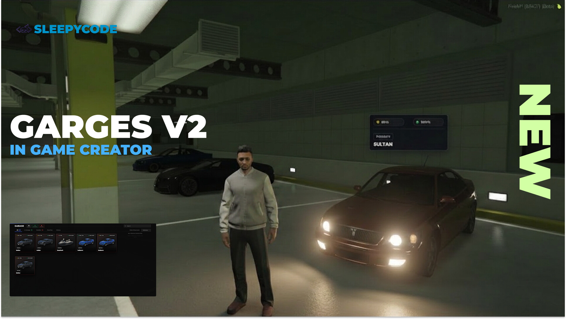 [PAID] Garages - In game creator & Garage [ESX, QB, QBOX, STANDALONE ...