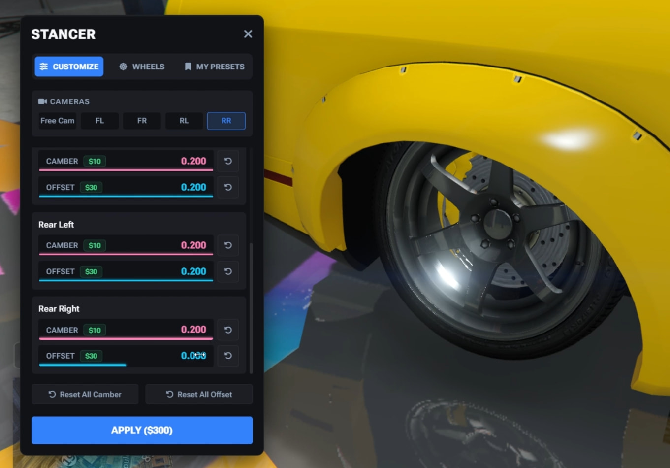 [Release] [ESX]/[QB] Wheels Stancer Script - Stance ANY Vehicle ...