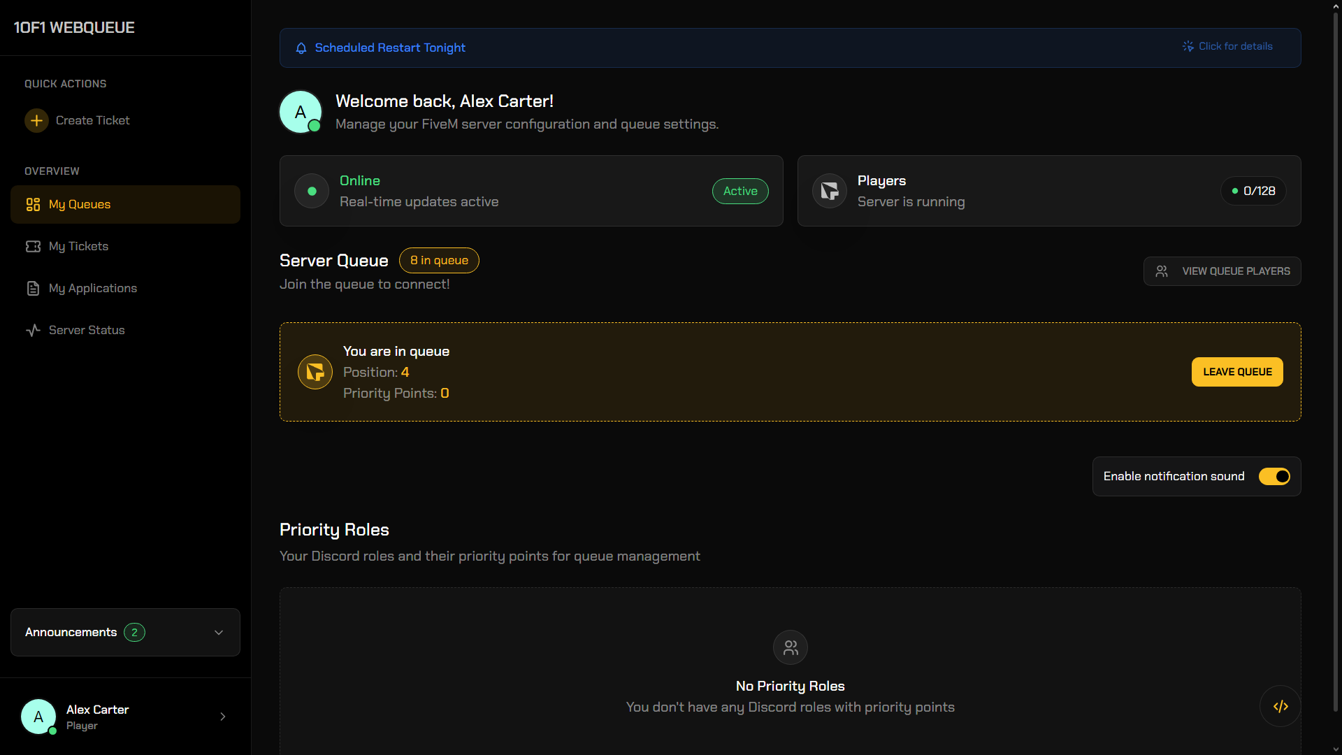 Website Queue with Apps & Tickets - FiveM Releases - Cfx Forum