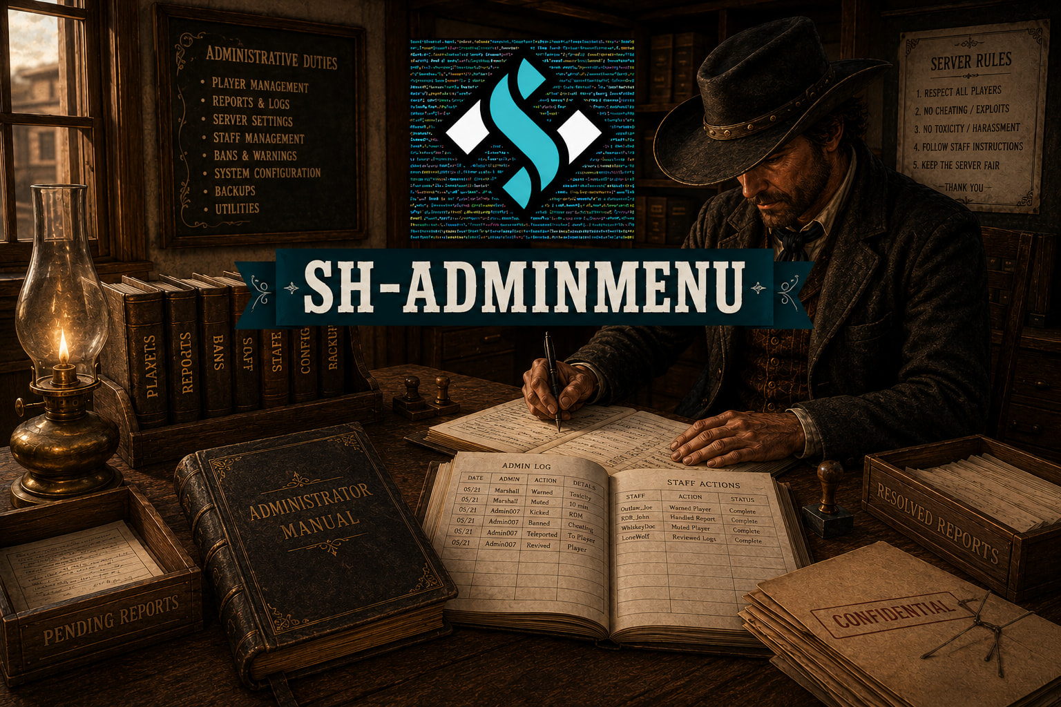 [PAID] sh-admin | Advanced Admin Suite (VORP/RSG) - RedM Releases - Cfx ...