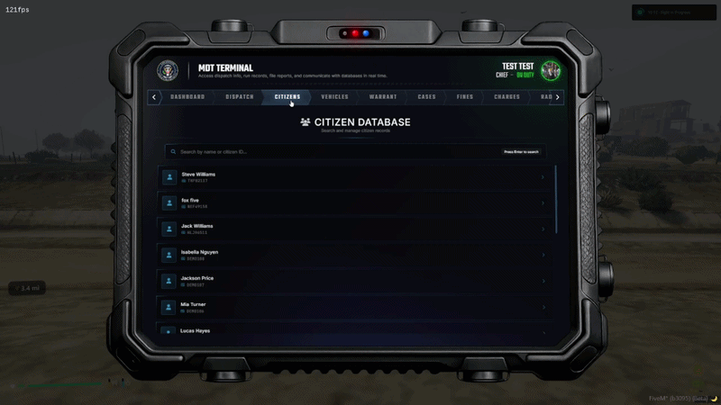 FiveM Police MDT + CAD Script – Complete Law Enforcement System thumbnail 5