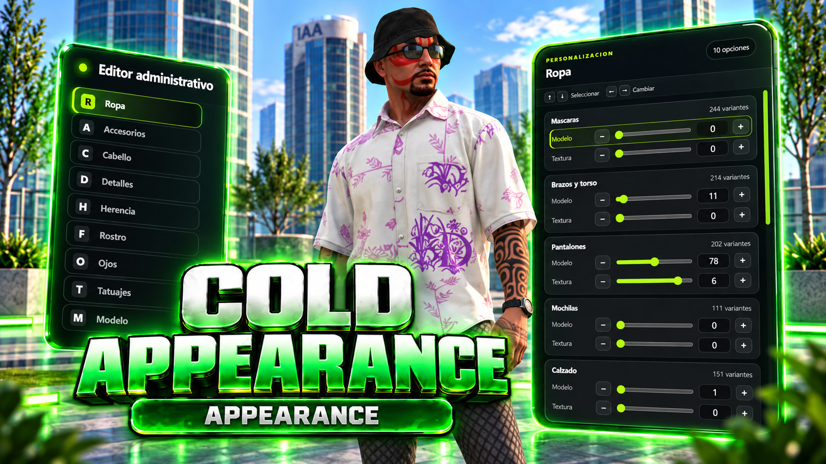 [FREE] COLD APPEARANCE | Advanced Character Creator, Clothing & Tattoo ...