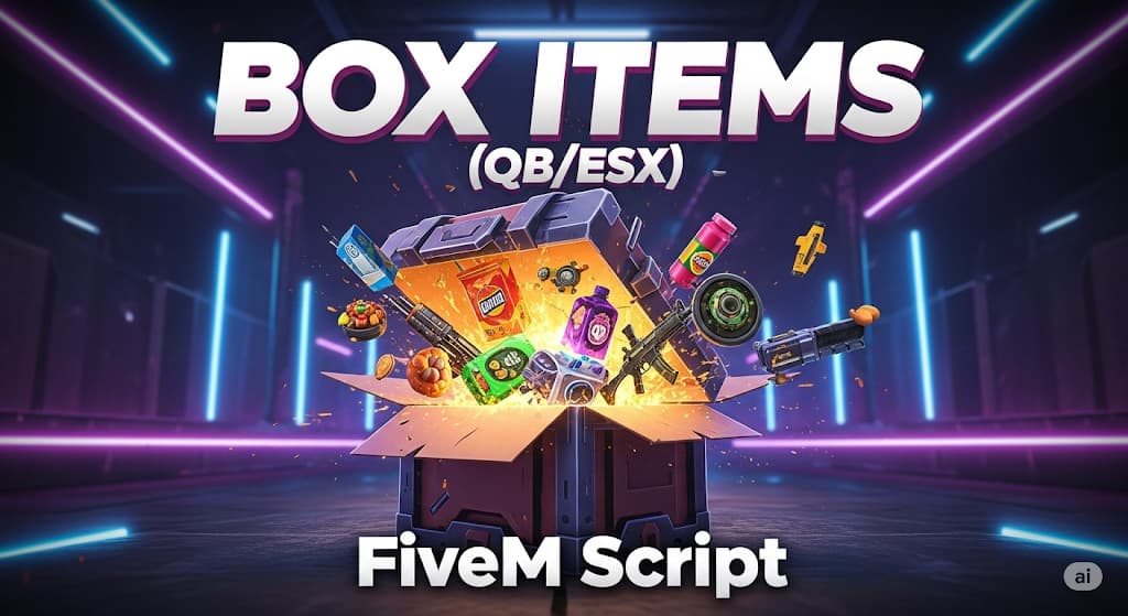 BOX ITEMS (QB/ESX) - SCRIPT FIVEM Thumbnail