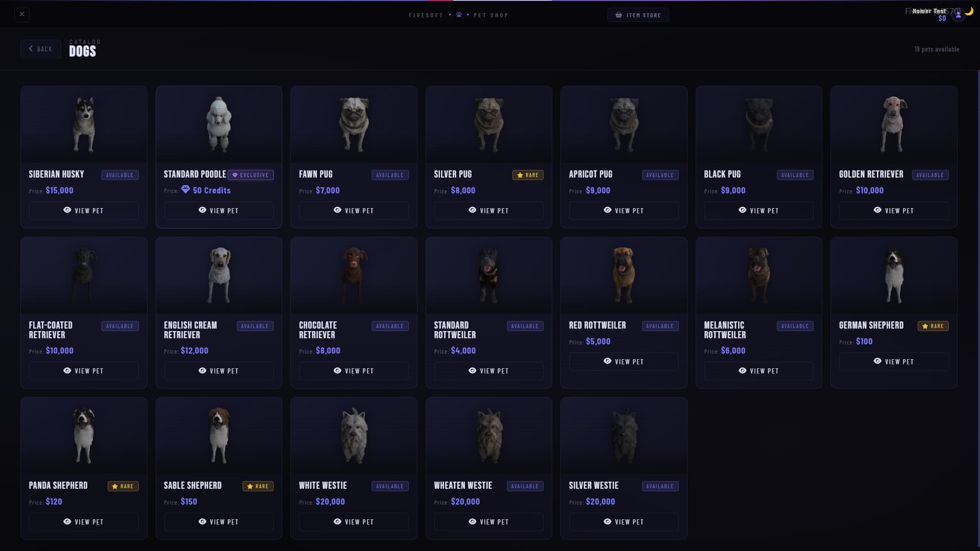 [PAID] Pet System - FiveM Releases - Cfx Forum