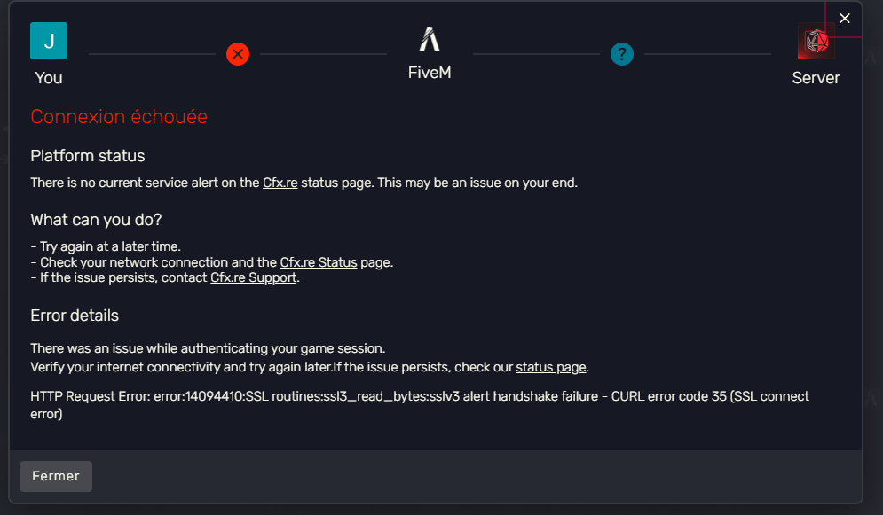 SSL Error at launch - FiveM Client Support - Cfx Forum