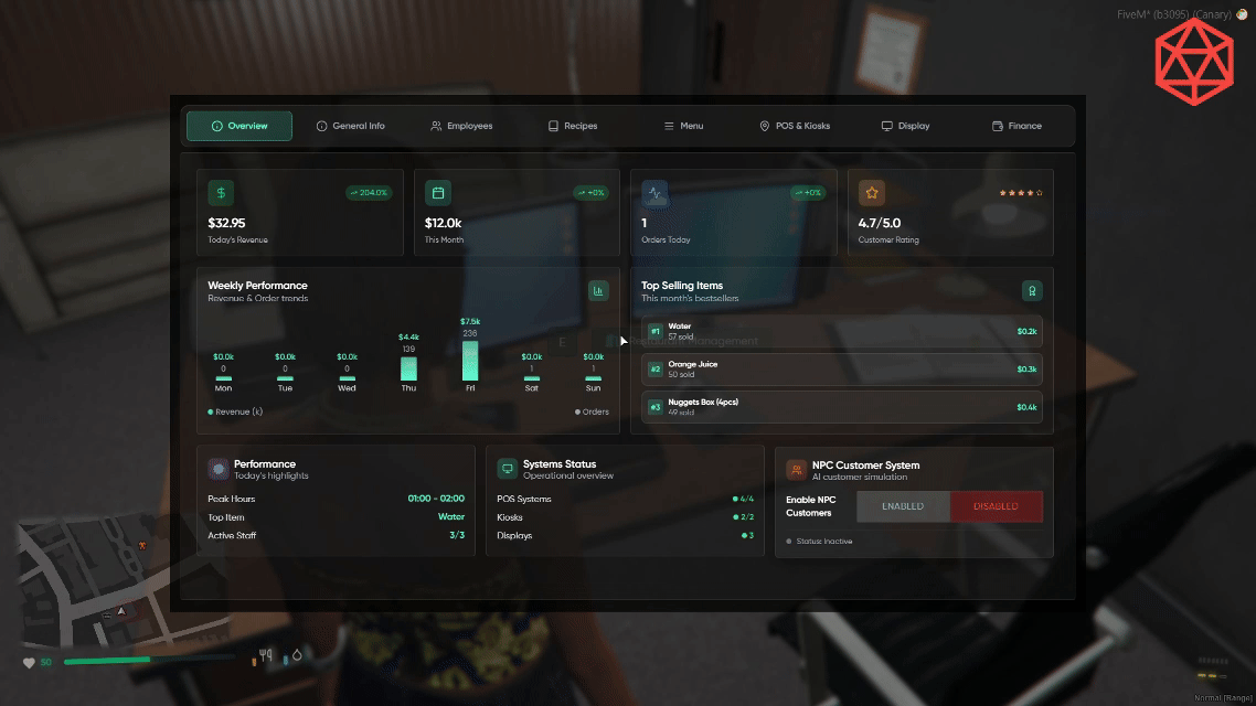 BEST Restaurant System SO FAR! Self ordering Tablets, Interactive Cooking, Custom 3D Props thumbnail 8