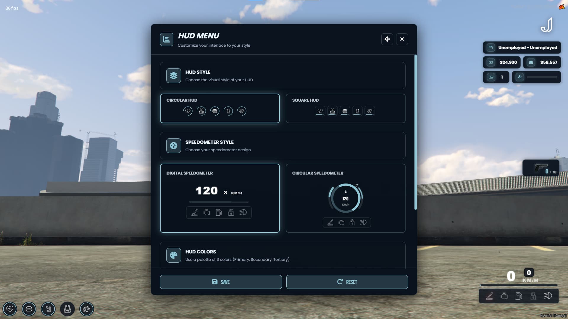 FiveM HUD Script Jota Dev System Showcase | Dynamic, Responsive ...