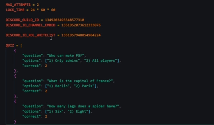 Auto Role Whitelist Quiz System (TX SYSTEM, COOLDOWN AND MORE) thumbnail 2