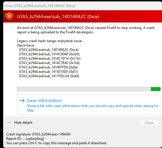Error GTAQ_b2944 - FiveM Client Support - Cfx Forum