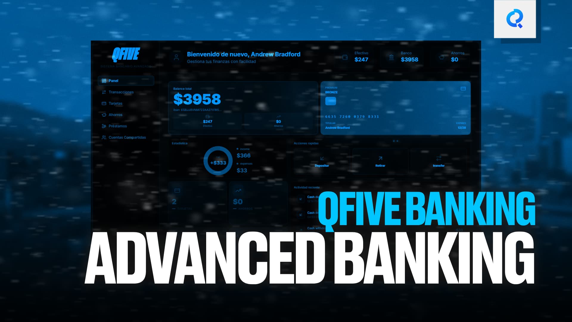 QFIVE - Advanced Banking System - FiveM Releases - Cfx.re Community