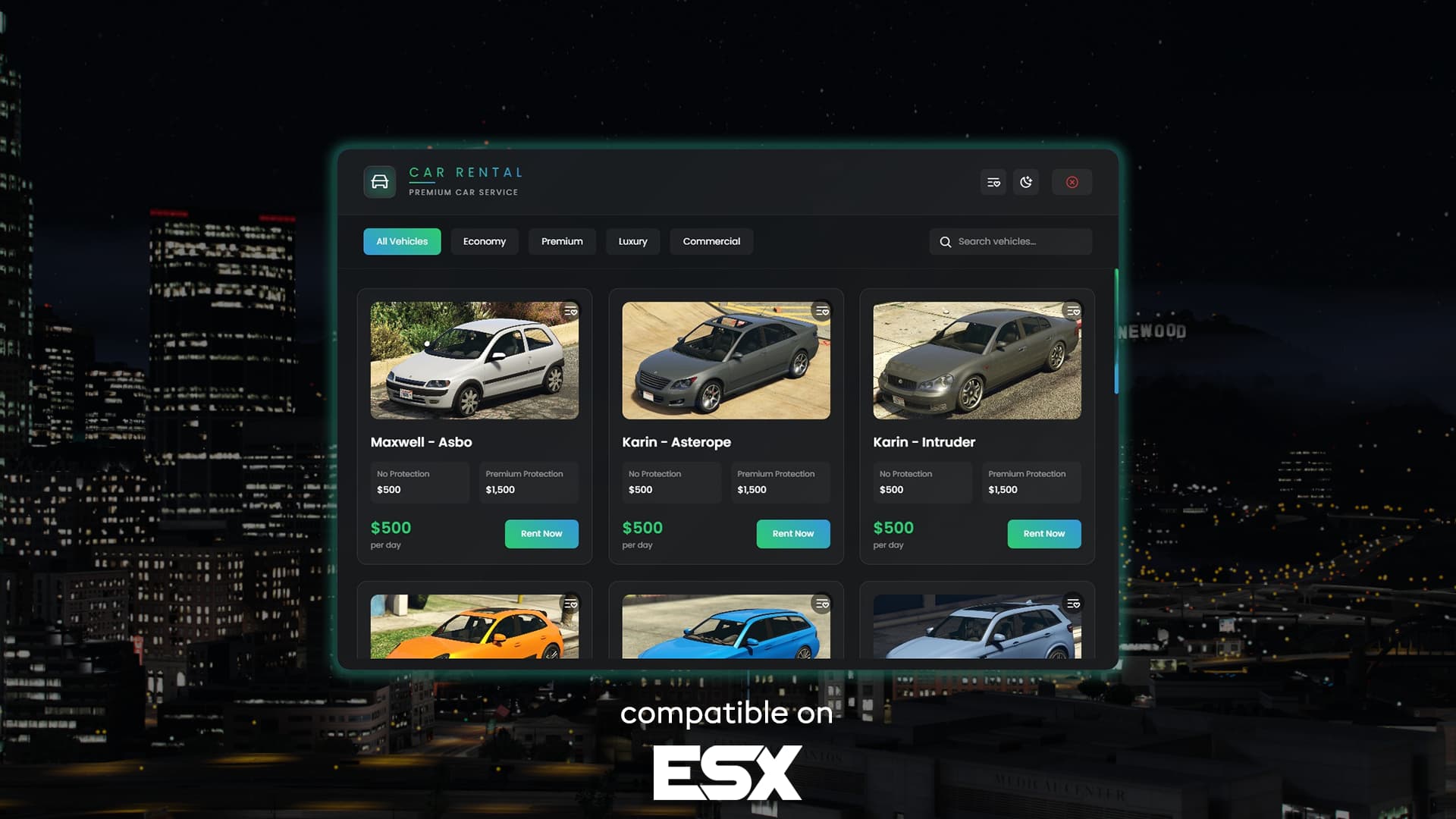 [ESX] Premium Car Rental Service - FiveM Releases - Cfx.re Community