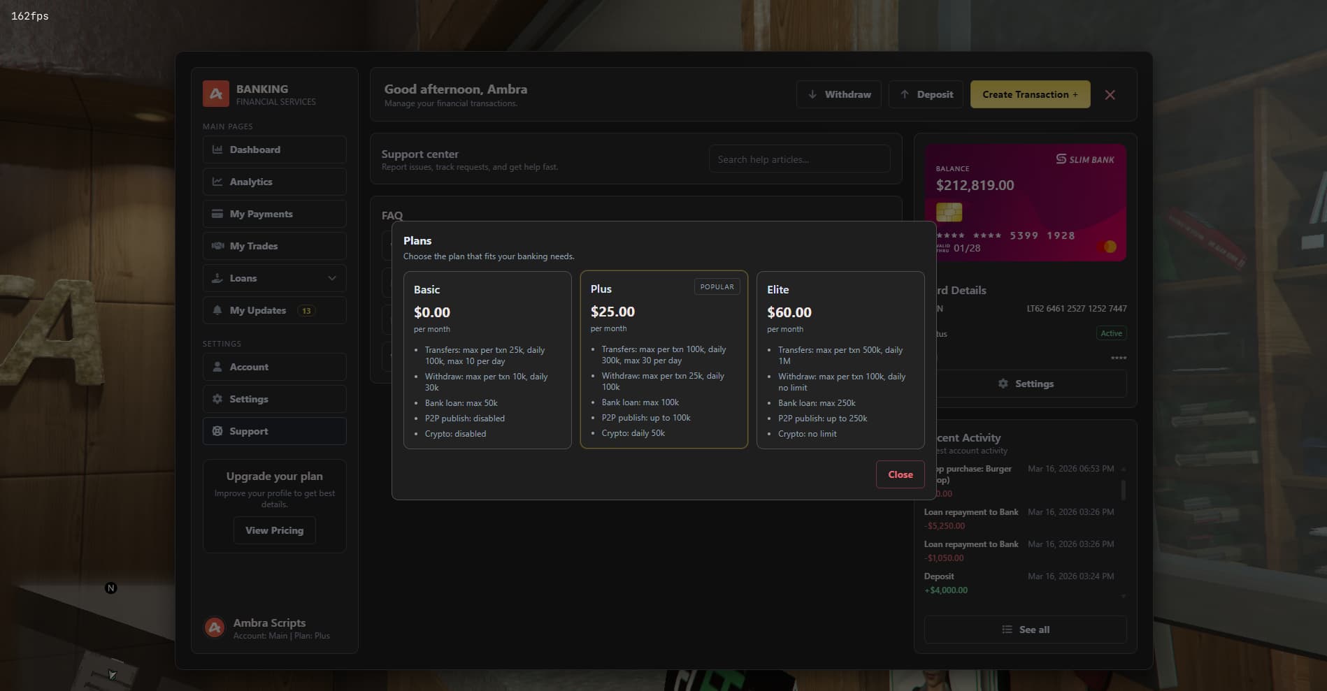 [ambr4] Advanced Banking System - FiveM Releases - Cfx.re Community