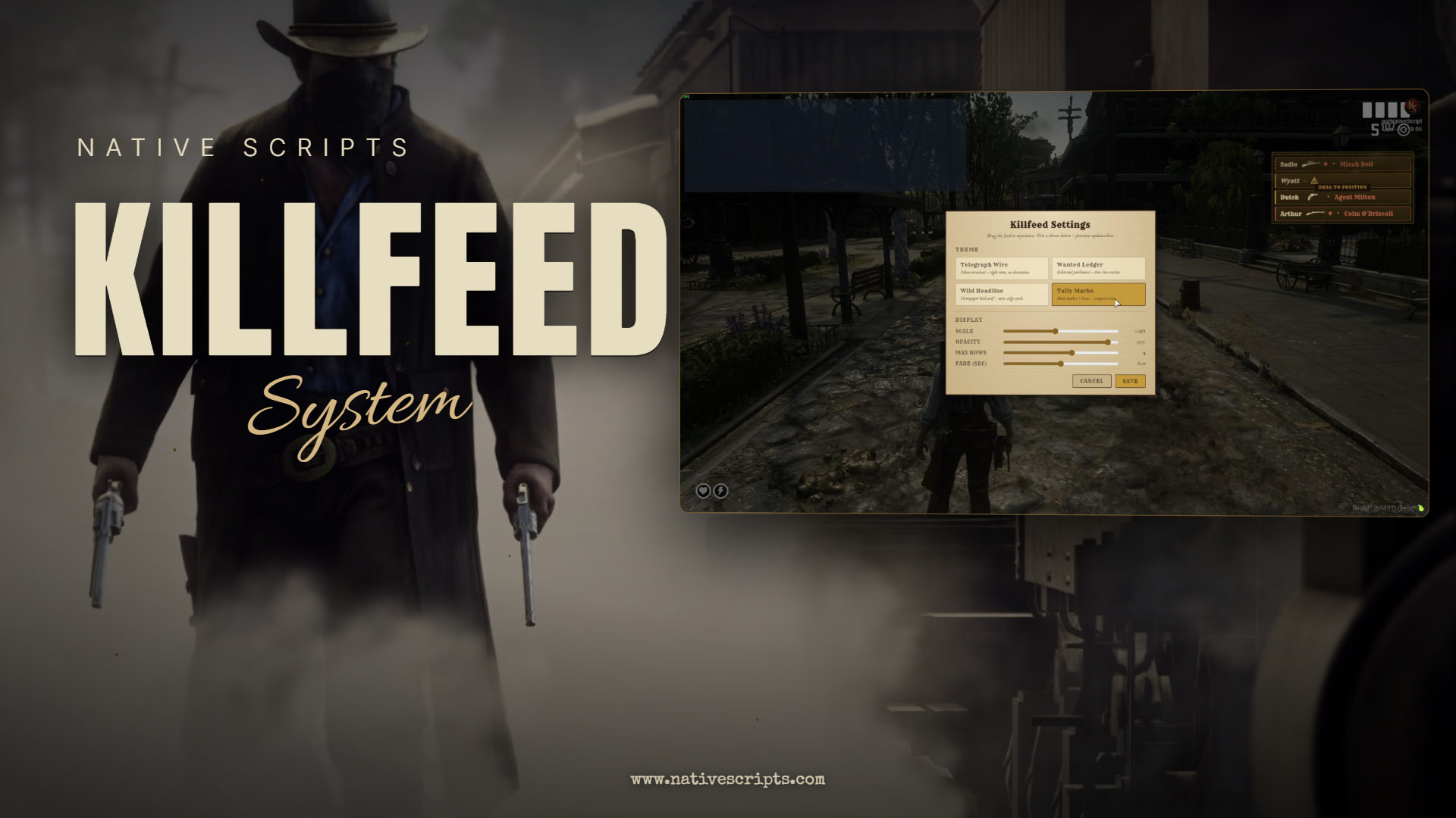 [Paid] ns-killfeed 🪦 — Customizable Kill Feed with Drag-Drop & 4 ...