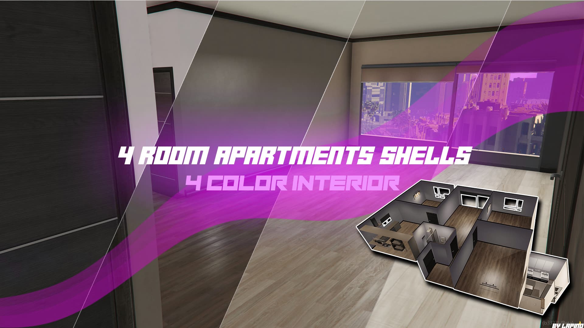 [MLO] 4 Rooms Apartments Shell - (4 Interiors Different Color) - FiveM ...