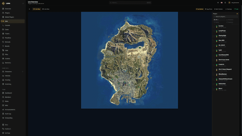 Real-Time Live Map Preview
