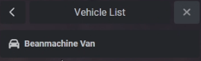 Vehicle List