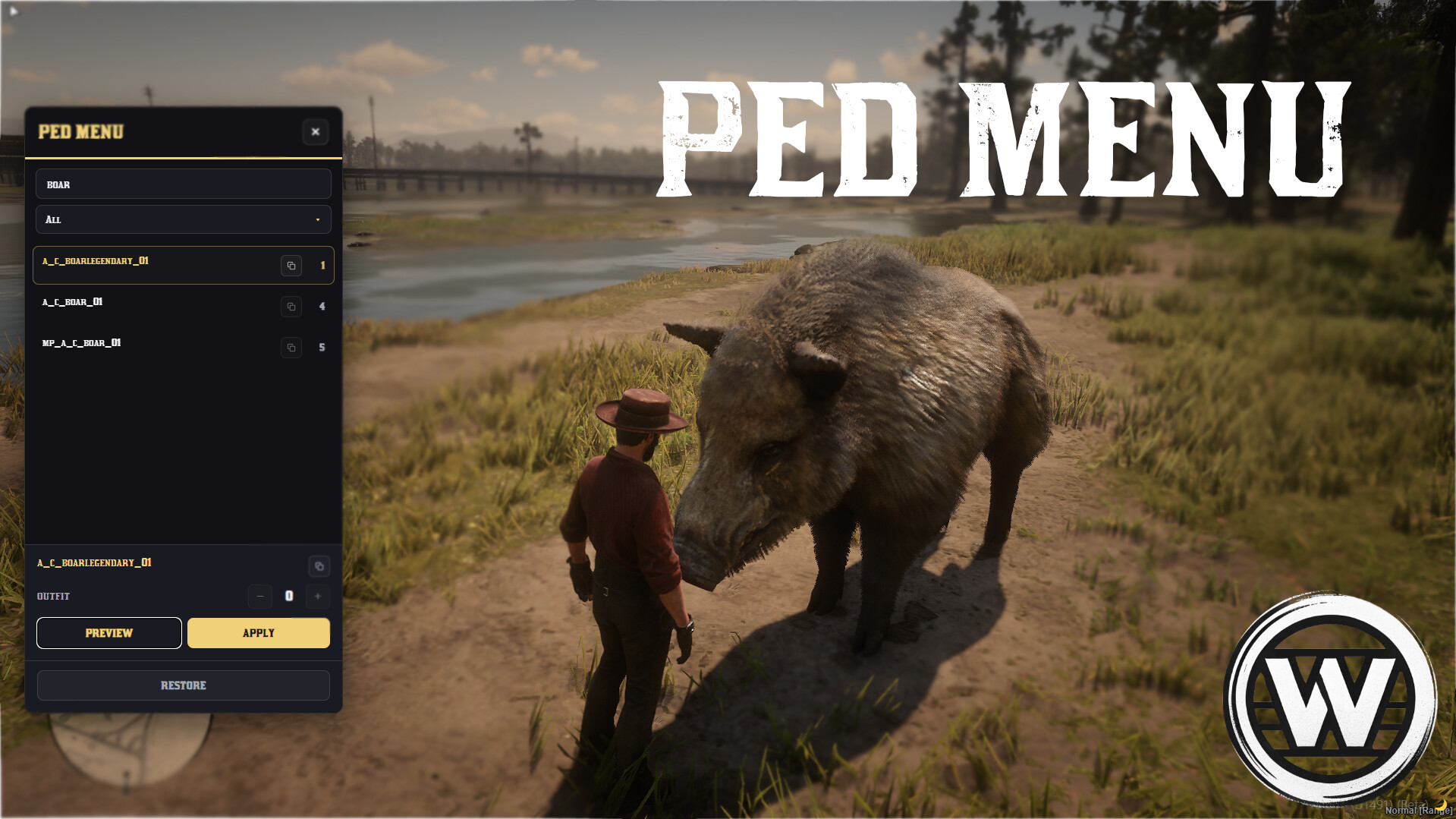 [FREE] [Standalone] Ped menu - RedM Releases - Cfx Forum