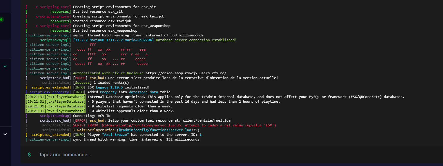 Attempt to index a nil value upvalue esx es esx cfx re community