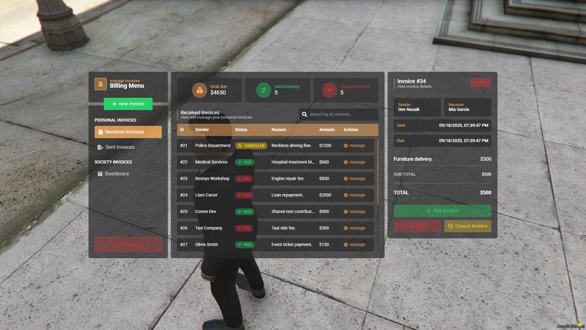 Billing - Most Advanced Billing Script | Personal & Society Invoices ...