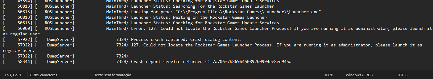 erro 127 - FiveM Client Support - Cfx Forum