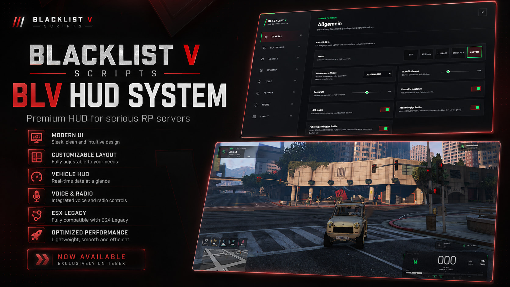 BLV HUD System for FiveM