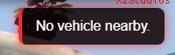 No Vehicle Nearby