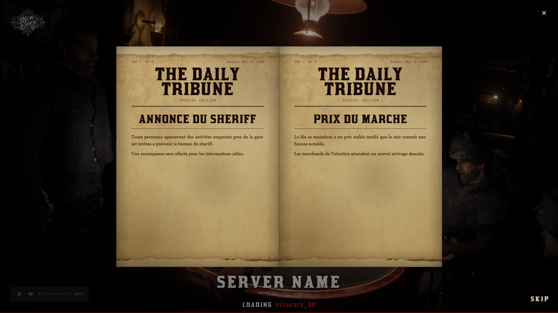 [FREE] Newspaper | Loading Screen - RedM Releases - Cfx.re Community